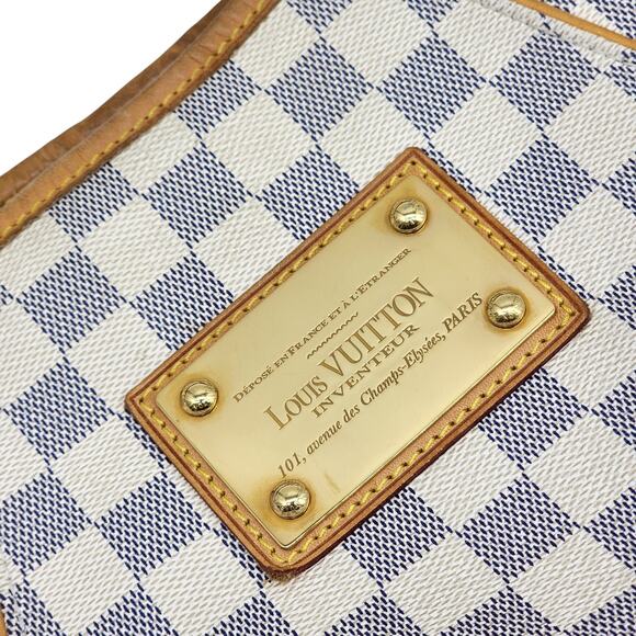 Louis Vuitton Galliera PM Damier Azur Canvas Shoulder Bag Handbag - Picture 6 of 7